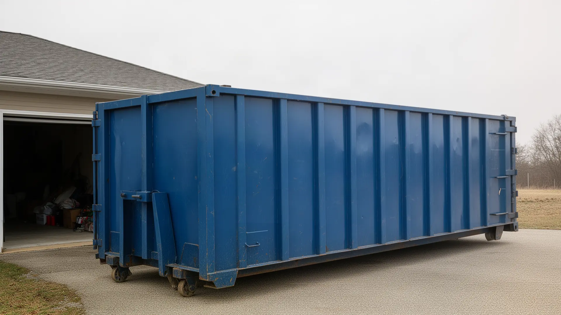 Roll-off dumpster from Old Farm Dumpster Rental Co. in St. Louis, MO